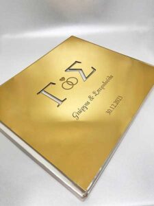 Βιβλίο ευχών με διακοσμητικό plexiglass