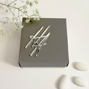 Μπομπονιέρα Κουτί με Μονογράμματα Plexiglass