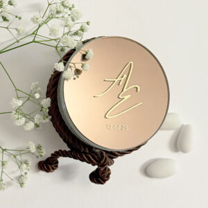 Μπομπονιέρα Κερί με Διακοσμητικό Plexiglass