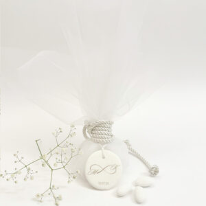 Μπομπονιέρα Τουλί με Μάρμαρο