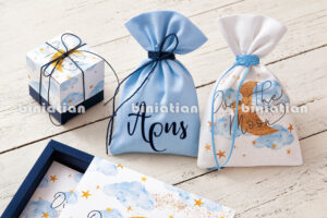 Μπομπονιέρα Βάπτισης Over the Moon