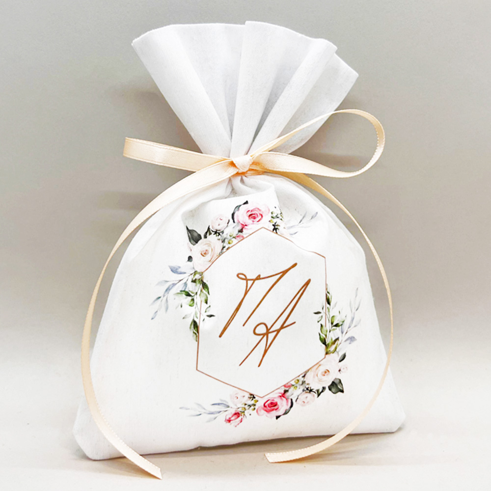 Μπομπονιέρα Πουγκί Βαμβακερό